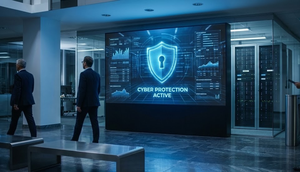 Segurança em Digital Signage: Guia 2026 para Proteger Conteúdos e Redes Empresariais