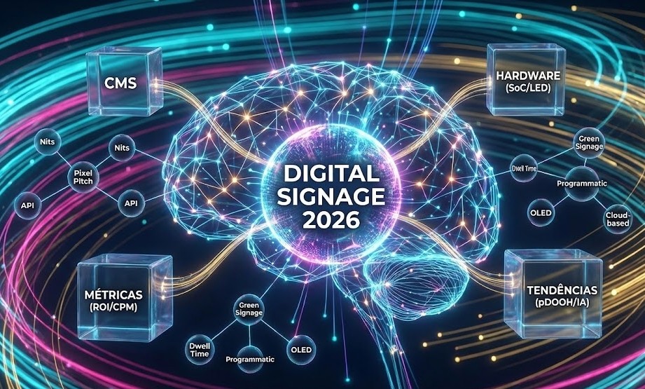 Glossário de Digital Signage 2026: 50 Termos Essenciais para o Setor
