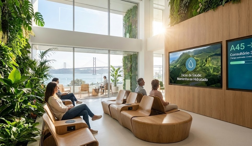 Sinalização Digital em Clínicas: A Revolução da Sala de Espera em 2026