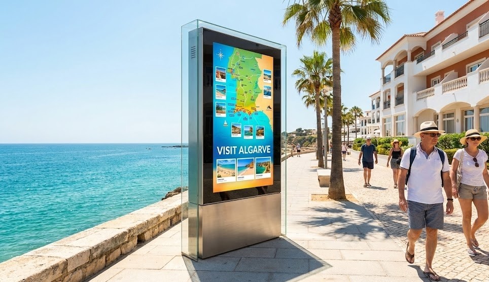 Digital Signage no Algarve: A Revolução do Turismo e Retalho em 2026